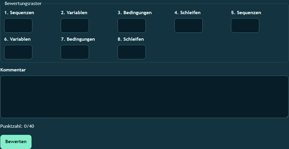 Ansicht von Bewerten und Versionen vergleichen (10)