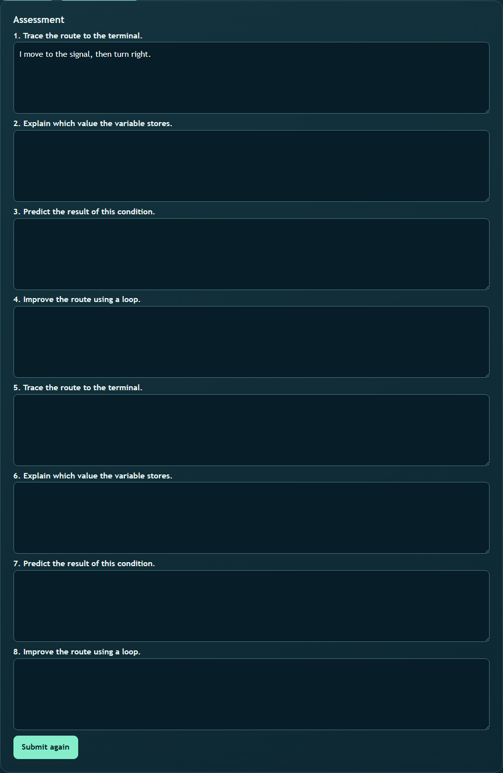 View of Prepare assessments and resolve drafts (8)